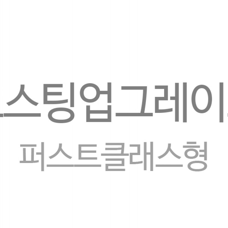 퍼스트클래스형 호스팅 업그레이드